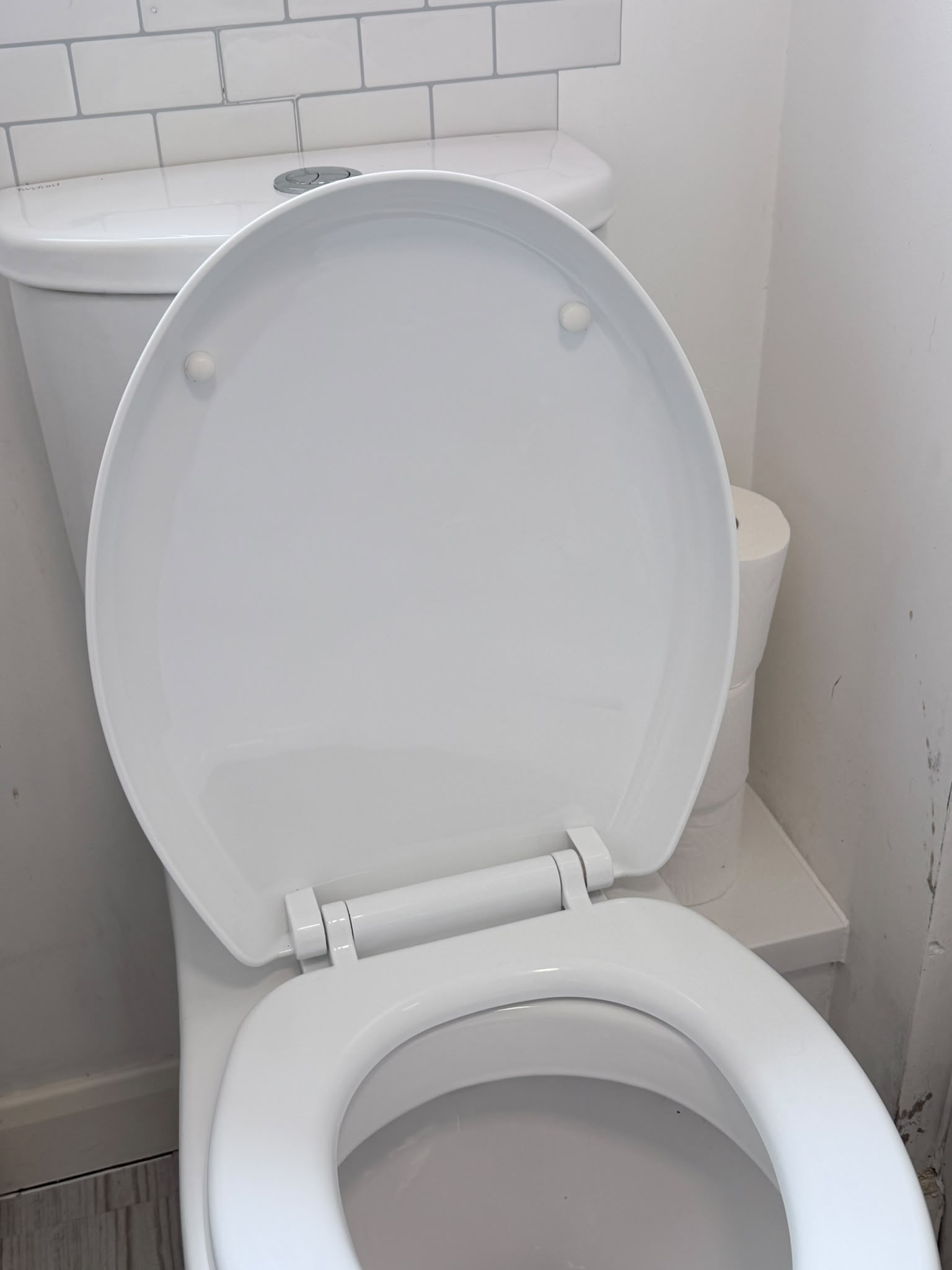 Toilet area after ESG Cleaning detail clean